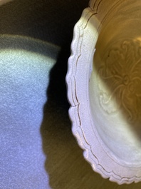 Two Chinese celadon- and qingbai-glazed bowls, Song and Yuan